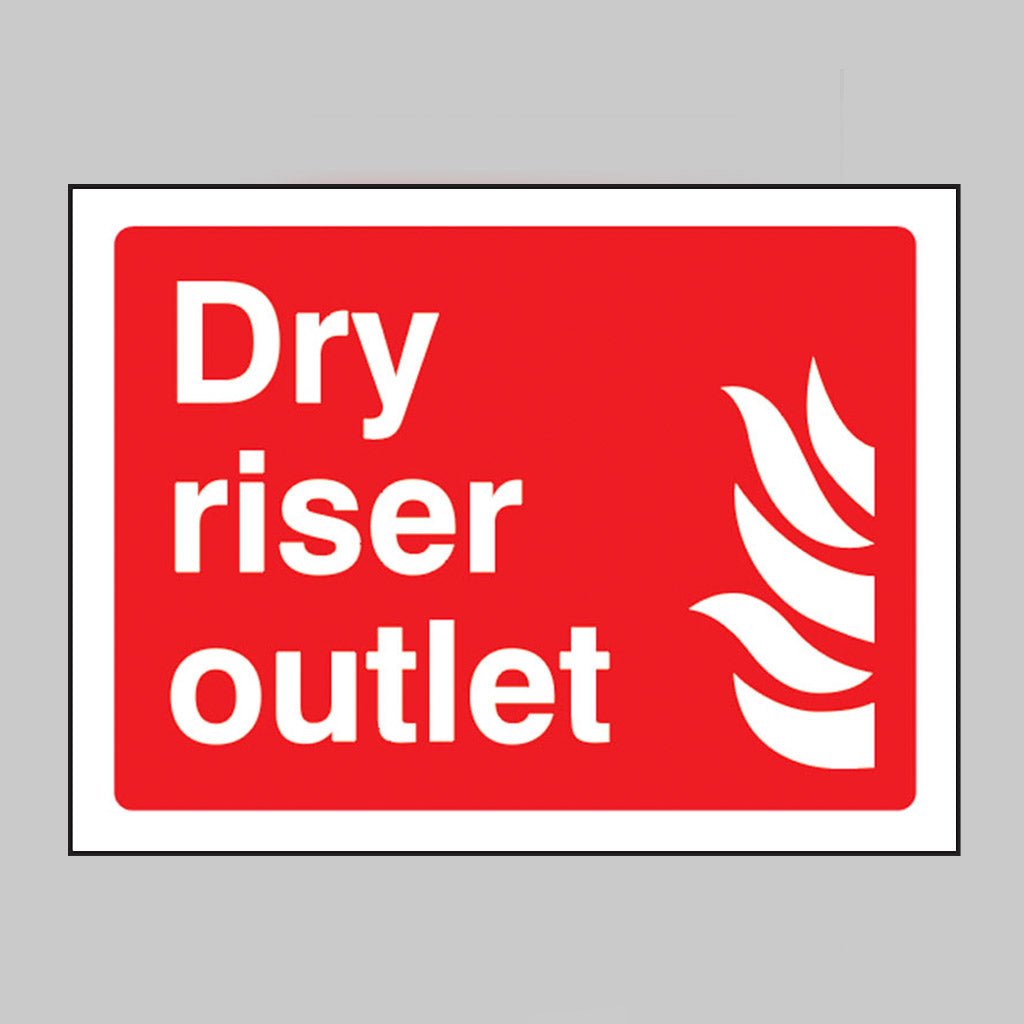 Dry Riser Outlet Sign - Ready Set SuppliedDry Riser Outlet SignRigid Plastic11106E