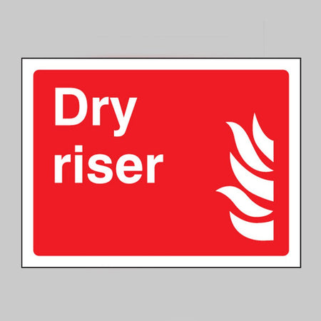 Dry Riser Sign - Ready Set SuppliedDry Riser SignRigid Plastic11103E