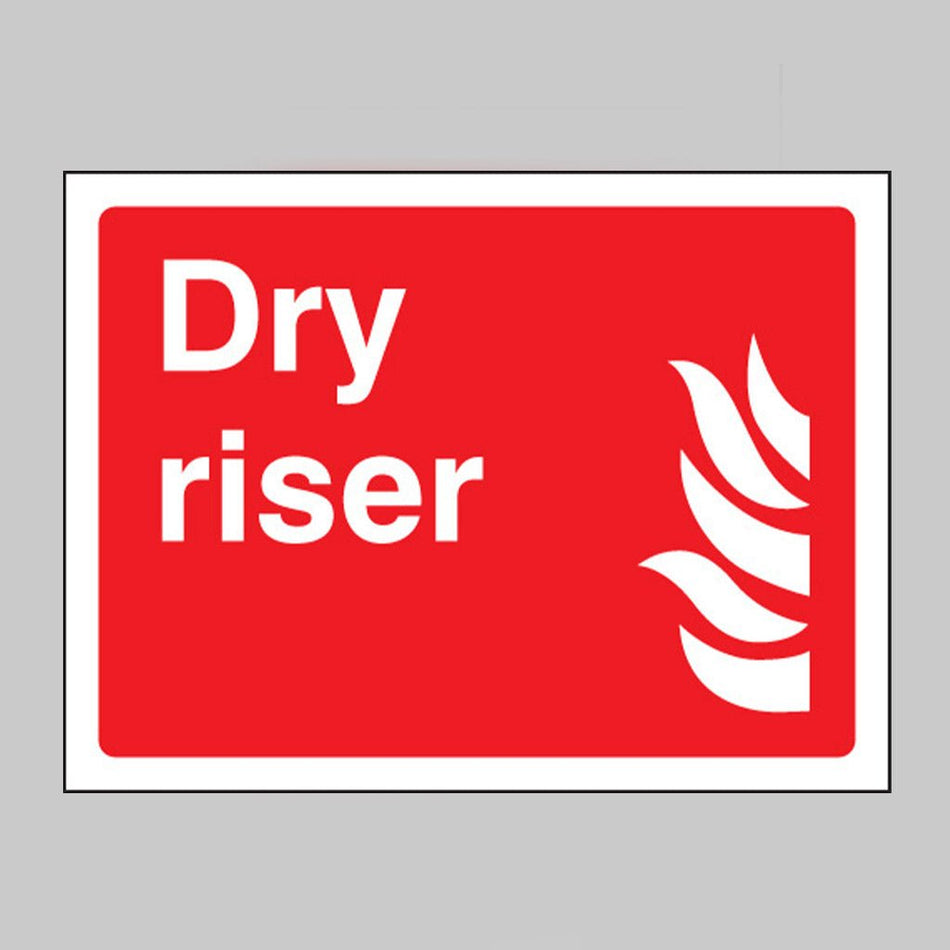 Dry Riser Sign - Ready Set SuppliedDry Riser SignRigid Plastic11103E