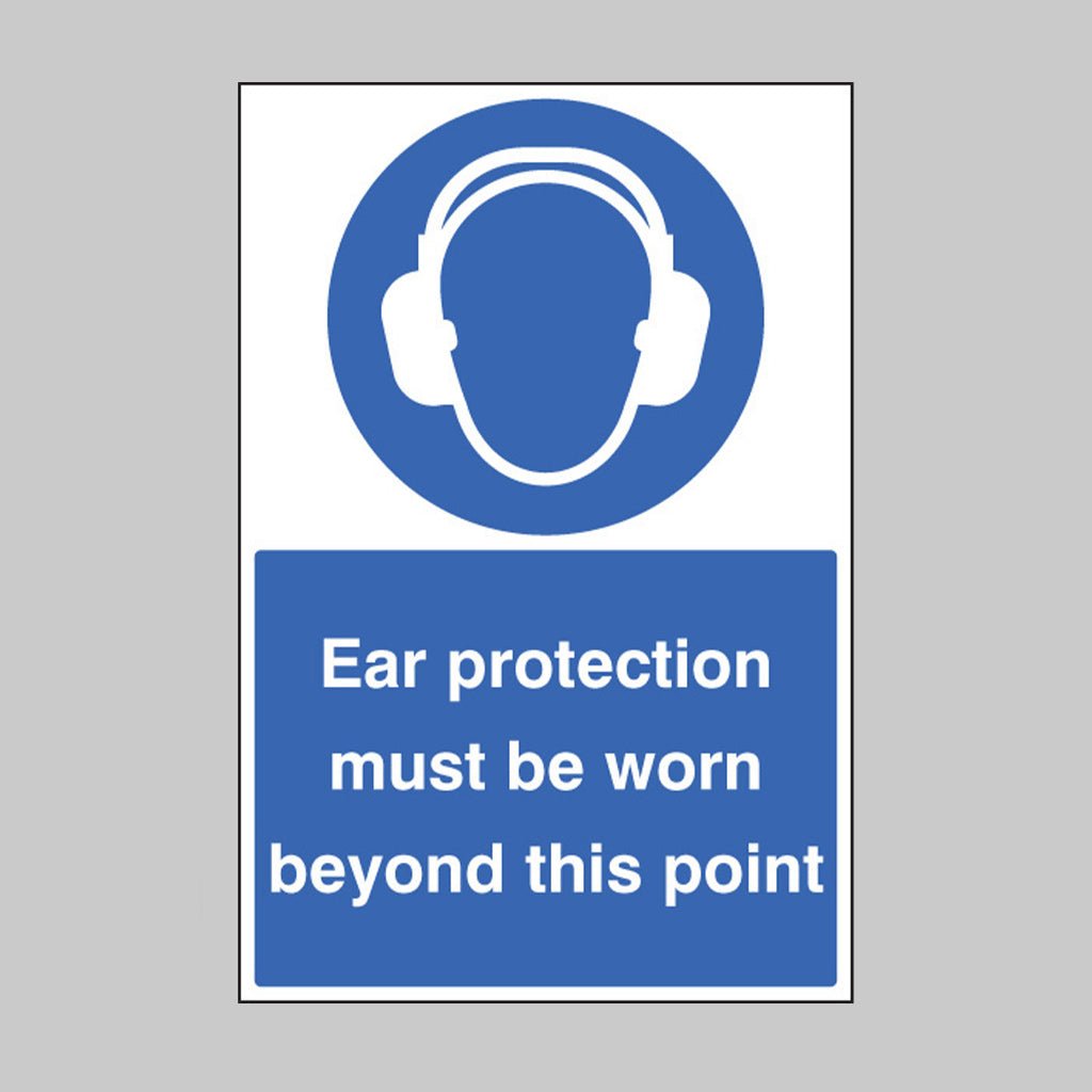 Ear Protection Must Be Worn Beyond This Point Floor Graphic 400 x 600mm - Ready Set SuppliedEar Protection Must Be Worn Beyond This Point Floor Graphic 400 x 600mm58731