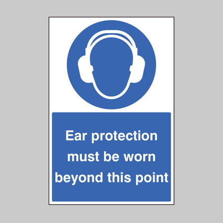 Ear Protection Must Be Worn Beyond This Point Floor Graphic 400 x 600mm - Ready Set SuppliedEar Protection Must Be Worn Beyond This Point Floor Graphic 400 x 600mm58731