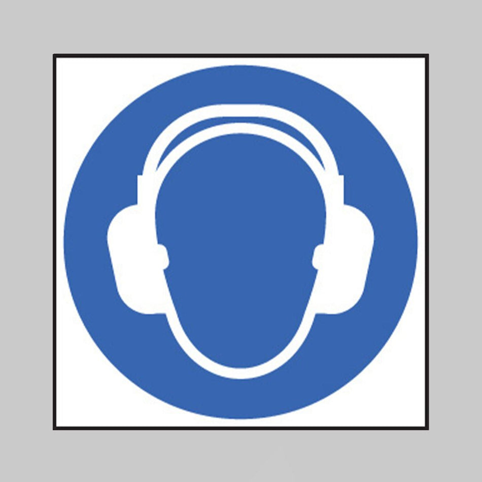 Ear Protection Symbol Sign - Ready Set SuppliedEar Protection Symbol SignRigid Plastic15014F