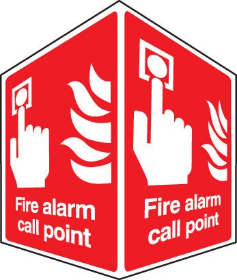 EasiFIX Projecting Sign 150 x 200mm Face Size - Fire Alarm Call Point - Ready Set SuppliedEasiFIX Projecting Sign 150 x 200mm Face Size - Fire Alarm Call Point58003