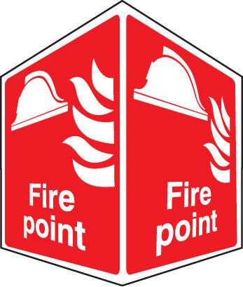 EasiFIX Projecting Sign 150 x 200mm Face Size - Fire Point - Ready Set SuppliedEasiFIX Projecting Sign 150 x 200mm Face Size - Fire Point58004