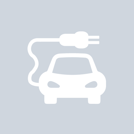 Electric Car Charging Symbol 7 - White - Ready Set SuppliedElectric Car Charging Symbol 7 - White100