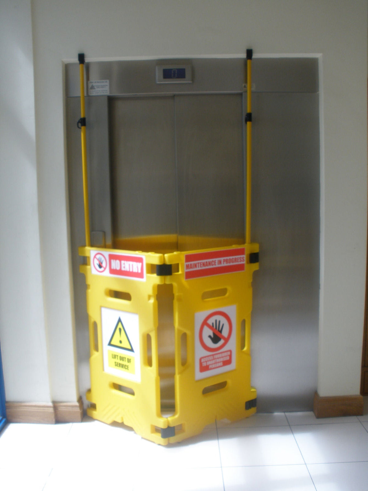 Elevator Gard 2 Panels 660 x 1100mm Each Sign - Ready Set SuppliedElevator Gard 2 Panels 660 x 1100mm Each Sign59638