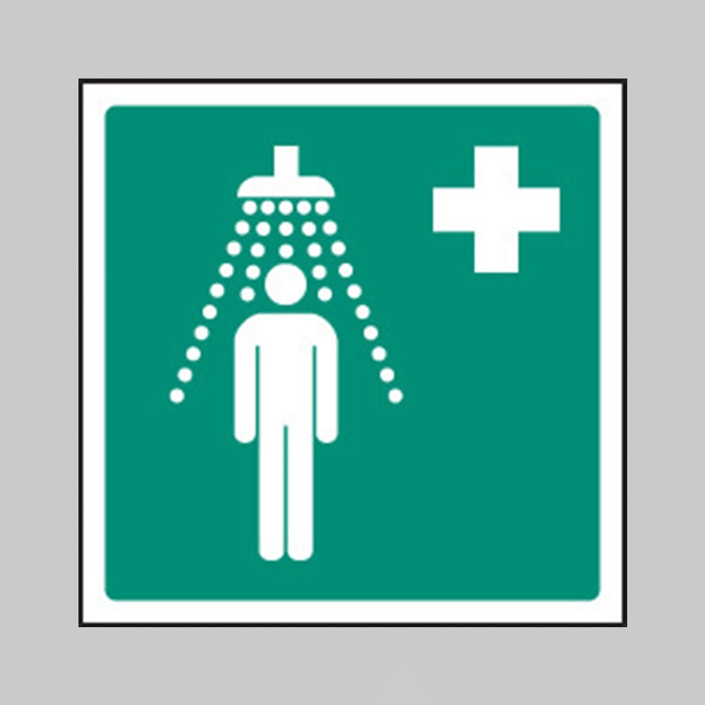 Emergency Shower Symbol Sign - Ready Set SuppliedEmergency Shower Symbol SignRigid Plastic16025F