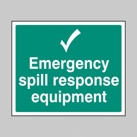 Emergency Spill Response Equipment Sign - Ready Set SuppliedEmergency Spill Response Equipment SignRigid Plastic16049H