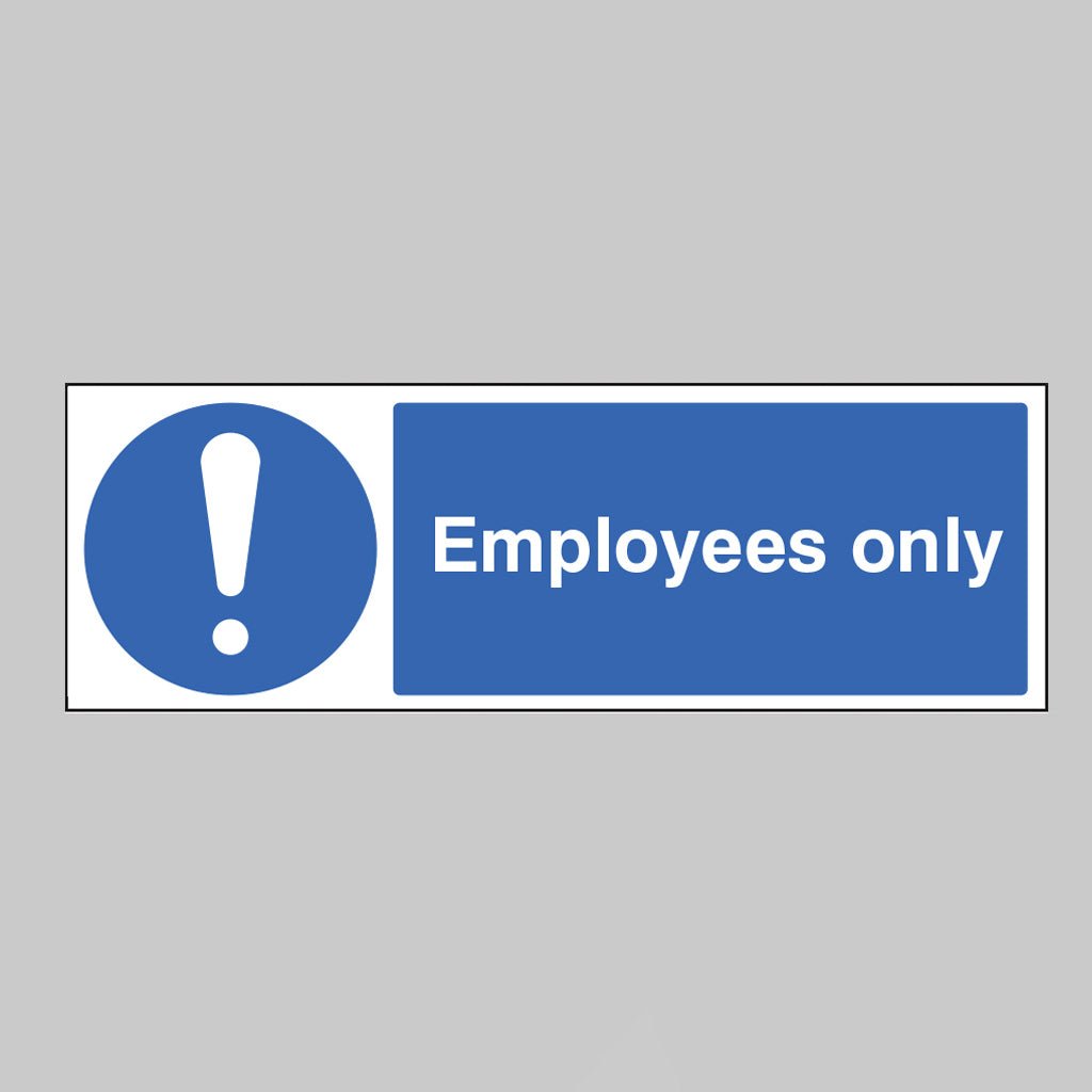 Employees Only Sign - Ready Set SuppliedEmployees Only SignRigid Plastic15469G