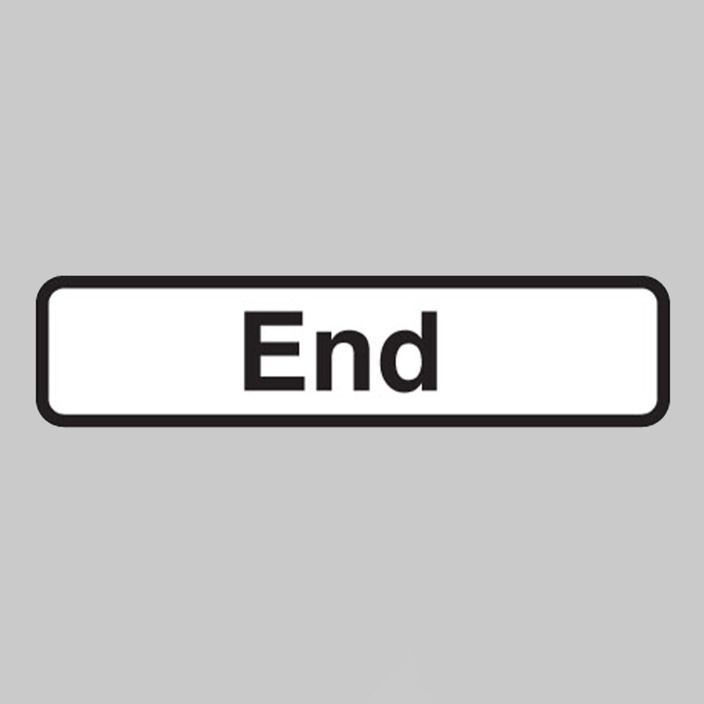 End Fold Up Supplementary Text With Rust Proof Press Studs (600mm Variant - 735 x 150mm) Sign - Ready Set SuppliedEnd Fold Up Supplementary Text With Rust Proof Press Studs (600mm Variant - 735 x 150mm) Sign56546