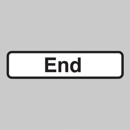 End Fold Up Supplementary Text With Rust Proof Press Studs (600mm Variant - 735 x 150mm) Sign - Ready Set SuppliedEnd Fold Up Supplementary Text With Rust Proof Press Studs (600mm Variant - 735 x 150mm) Sign56546