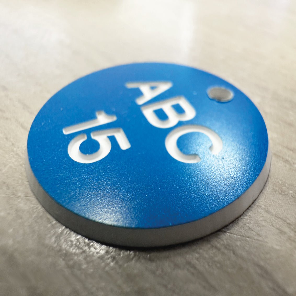 Engraved Valve Tag 27mm (Single Tag - Specify Colour And Custom Text) - Ready Set SuppliedEngraved Valve Tag 27mm (Single Tag - Specify Colour And Custom Text)53704