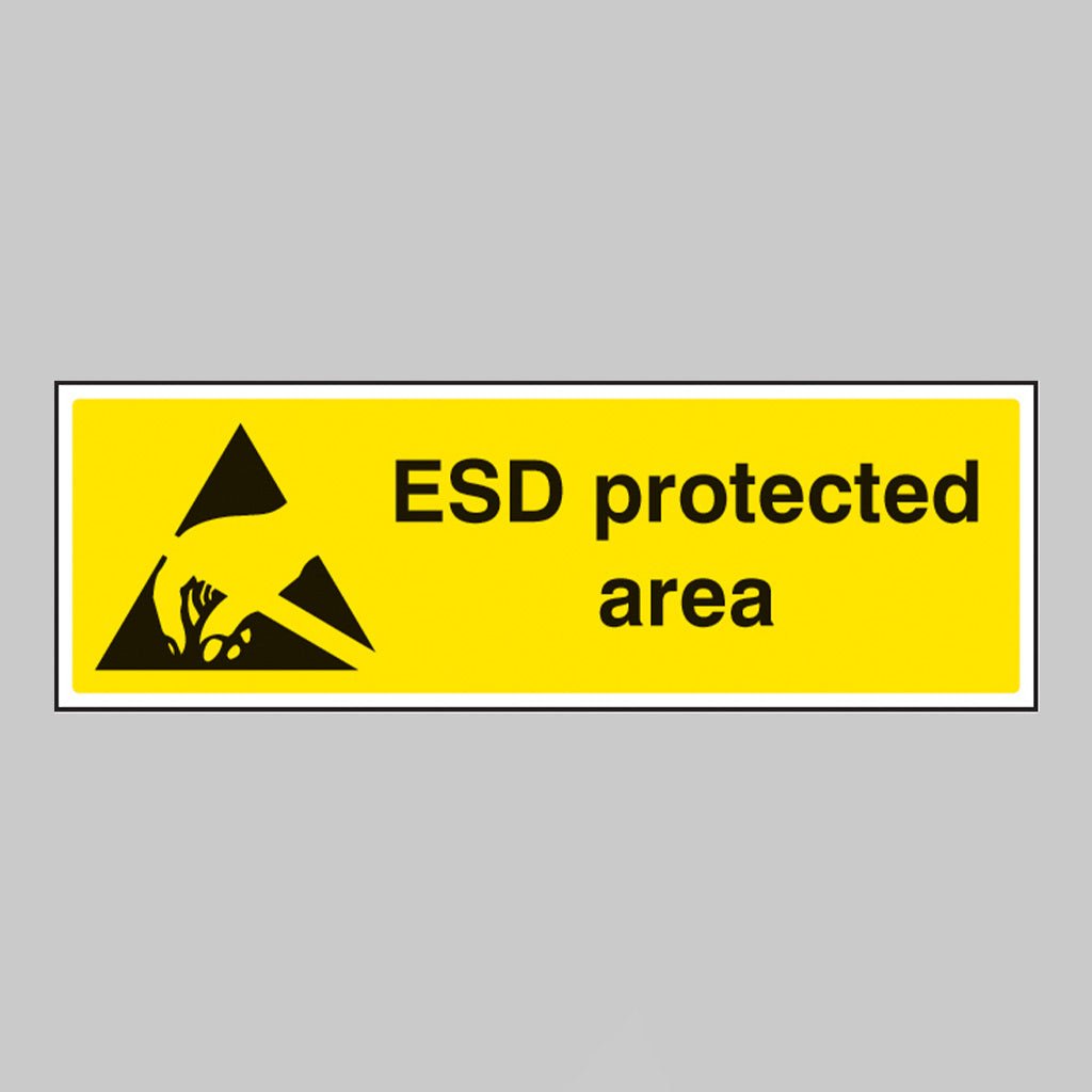 Esd Protected Area Sign - Ready Set SuppliedEsd Protected Area SignRigid Plastic14249G