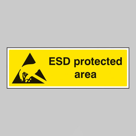 Esd Protected Area Sign - Ready Set SuppliedEsd Protected Area SignRigid Plastic14249G