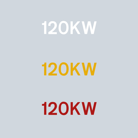 EV Charger kW Thermoplastic Road Markings - Ready Set SuppliedEV Charger kW Thermoplastic Road Markings120KW200mm