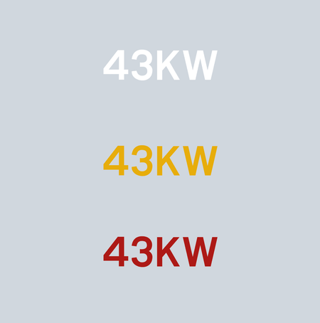 EV Charger kW Thermoplastic Road Markings - Ready Set SuppliedEV Charger kW Thermoplastic Road Markings43KW200mm