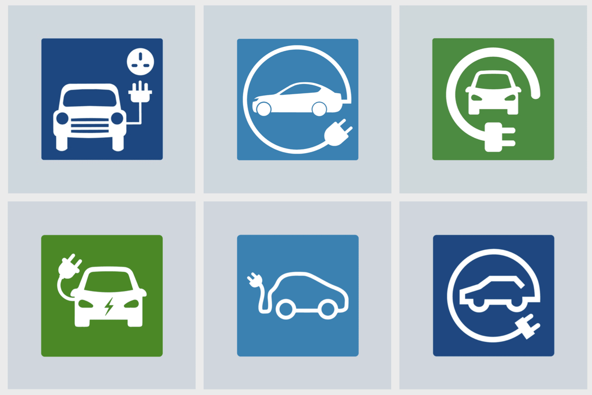 EV Charging Bay Thermoplastic Markings – Coloured Backgrounds - Ready Set SuppliedEV Charging Bay Thermoplastic Markings – Coloured BackgroundsSymbol 1