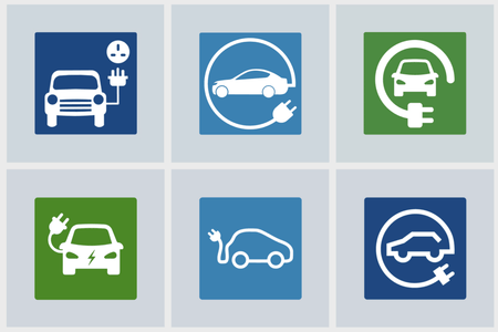 EV Charging Bay Thermoplastic Markings – Coloured Backgrounds - Ready Set SuppliedEV Charging Bay Thermoplastic Markings – Coloured BackgroundsSymbol 1