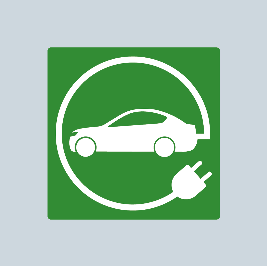 EV Charging Bay Thermoplastic Markings – Coloured Backgrounds - Ready Set SuppliedEV Charging Bay Thermoplastic Markings – Coloured BackgroundsSymbol 2