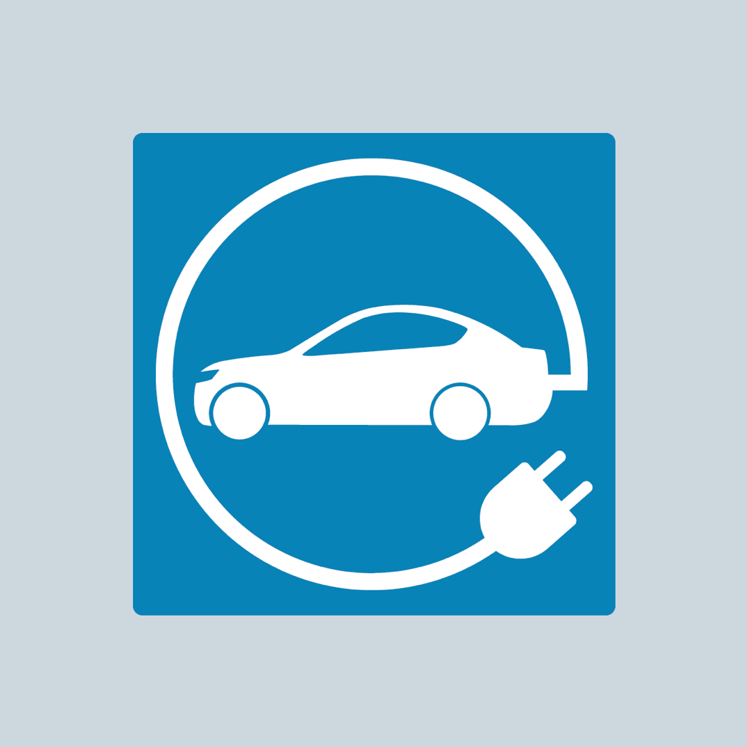 EV Charging Bay Thermoplastic Markings – Coloured Backgrounds - Ready Set SuppliedEV Charging Bay Thermoplastic Markings – Coloured BackgroundsSymbol 2