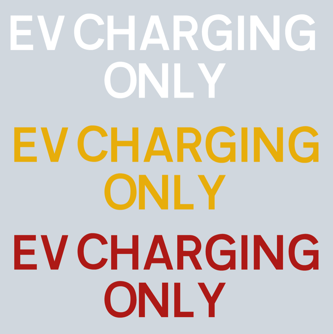 EV CHARGING ONLY Thermoplastic lettering - Ready Set SuppliedEV CHARGING ONLY Thermoplastic letteringWhite