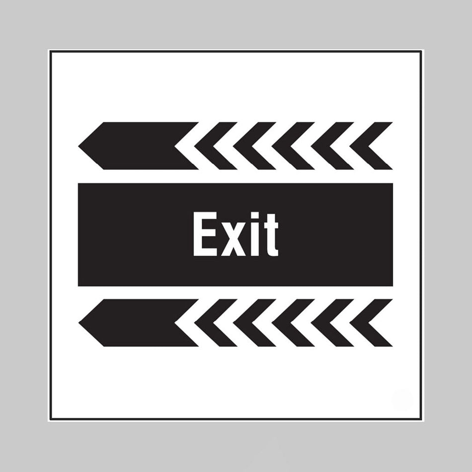 Exit, Arrow Left Builder Signs 400 x 400mm - Ready Set SuppliedExit, Arrow Left Builder Signs 400 x 400mm55738