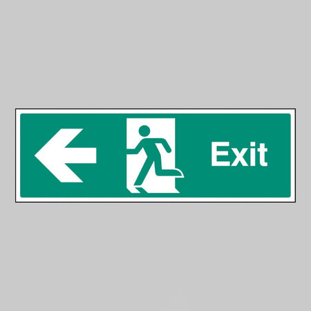 Exit Arrow Left Sign - Ready Set SuppliedExit Arrow Left SignRigid Plastic12011G