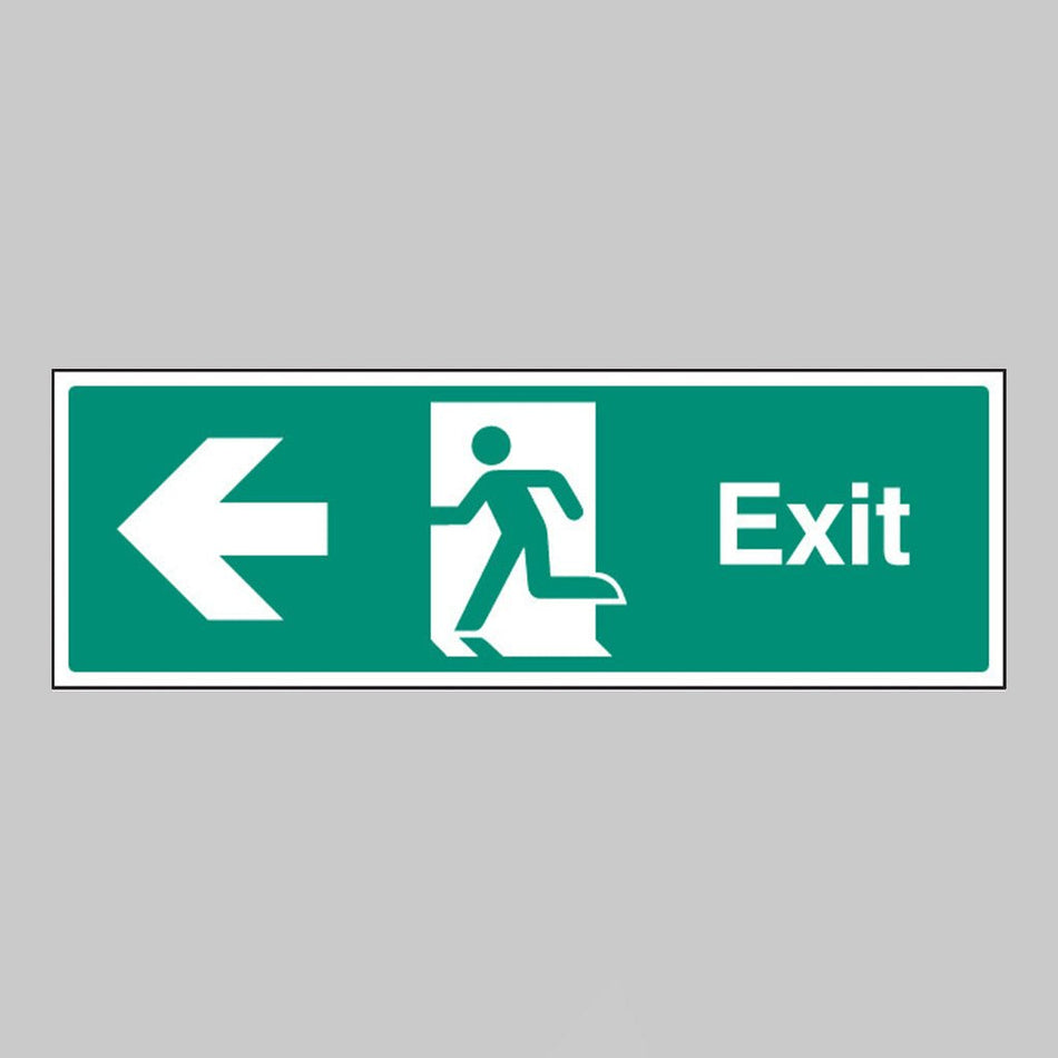 Exit Arrow Left Sign - Ready Set SuppliedExit Arrow Left SignRigid Plastic12011G