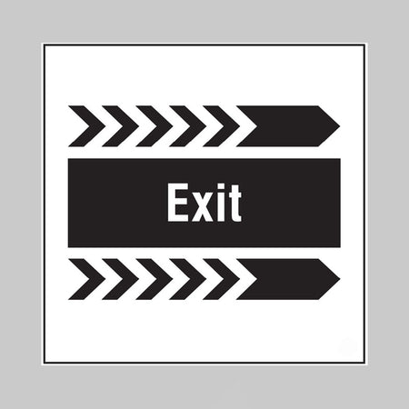 Exit, Arrow Right Builder Signs 400 x 400mm - Ready Set SuppliedExit, Arrow Right Builder Signs 400 x 400mm55737