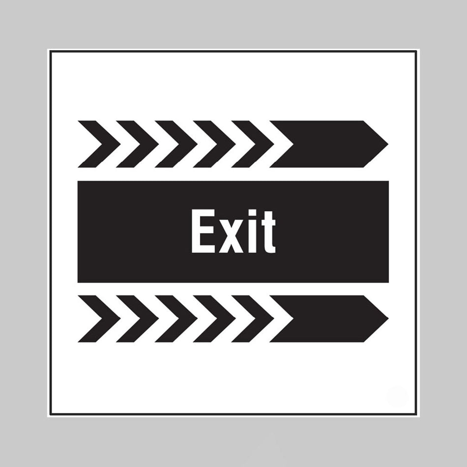 Exit, Arrow Right Builder Signs 400 x 400mm - Ready Set SuppliedExit, Arrow Right Builder Signs 400 x 400mm55737