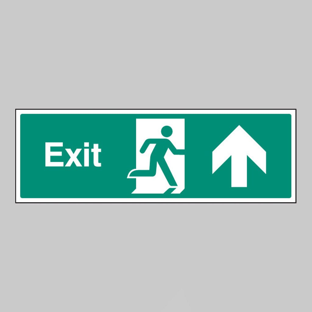 Exit Arrow Straight On Sign - Ready Set SuppliedExit Arrow Straight On SignRigid Plastic12015G