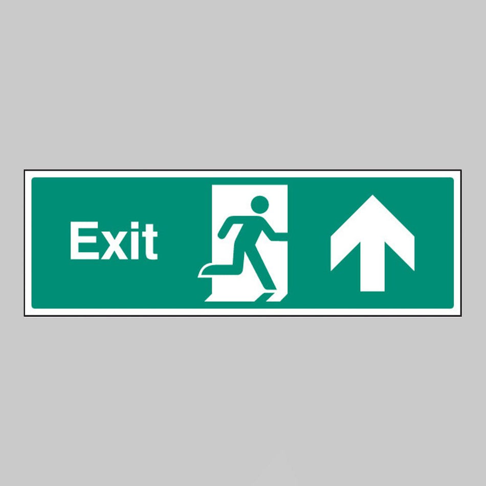 Exit Arrow Straight On Sign - Ready Set SuppliedExit Arrow Straight On SignRigid Plastic12015G