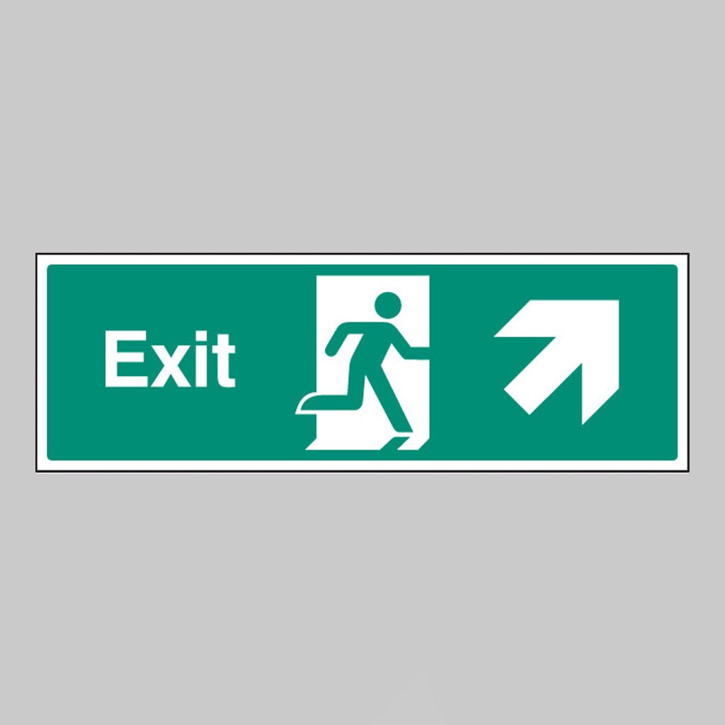 Exit Arrow Up Right Sign - Ready Set SuppliedExit Arrow Up Right SignRigid Plastic12010G