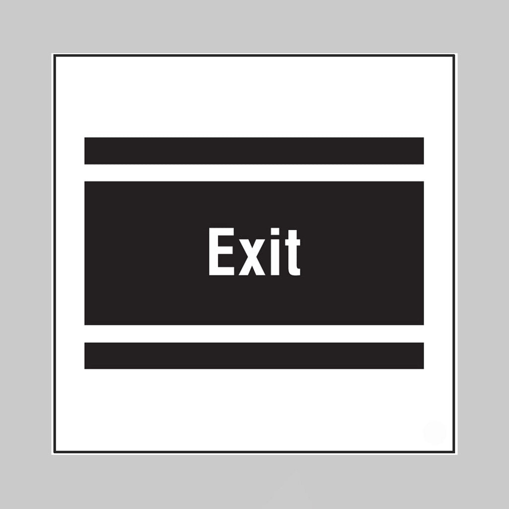 Exit, Builder Signs 400 x 400mm - Ready Set SuppliedExit, Builder Signs 400 x 400mm55736