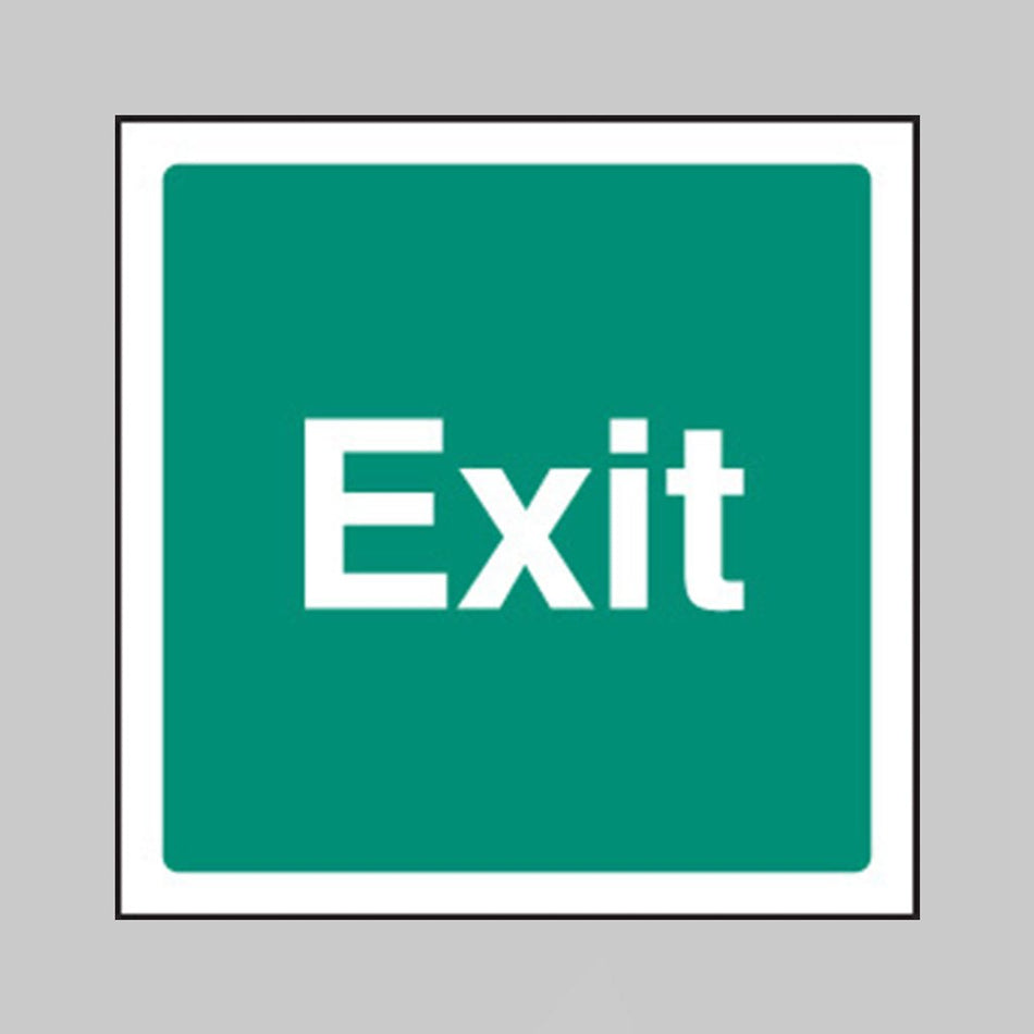 Exit (Text Only) Sign - Ready Set SuppliedExit (Text Only) SignRigid Plastic12122F