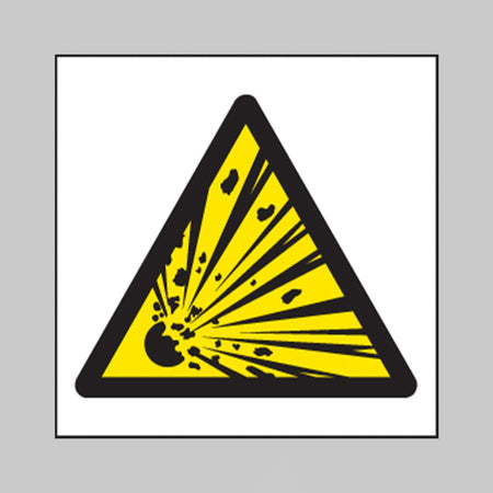 Explosive Symbol Sign - Ready Set SuppliedExplosive Symbol SignRigid Plastic14217F
