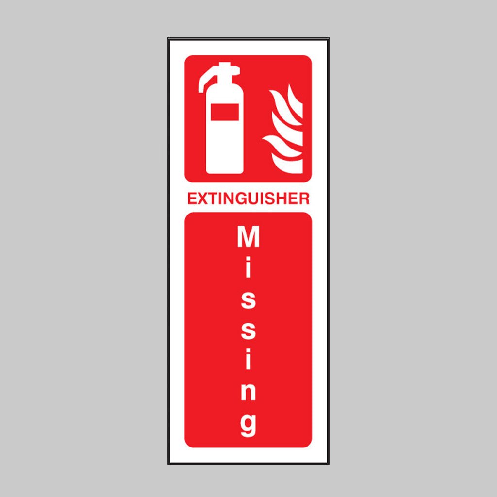 Extinguisher Missing Sign - Ready Set SuppliedExtinguisher Missing SignRigid Plastic11239S