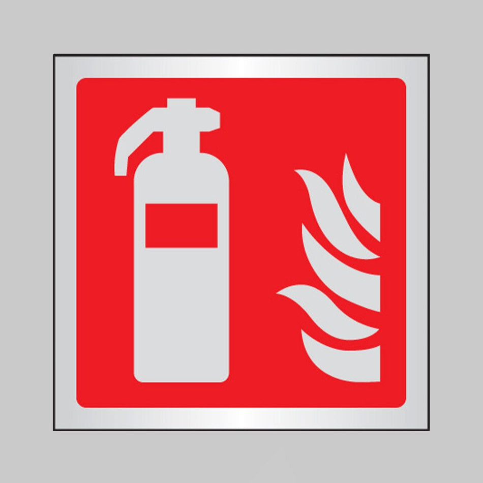 Extinguisher Symbol 175 x 175mm Aluminium Adhesive Backed Sign - Ready Set SuppliedExtinguisher Symbol 175 x 175mm Aluminium Adhesive Backed Sign59103