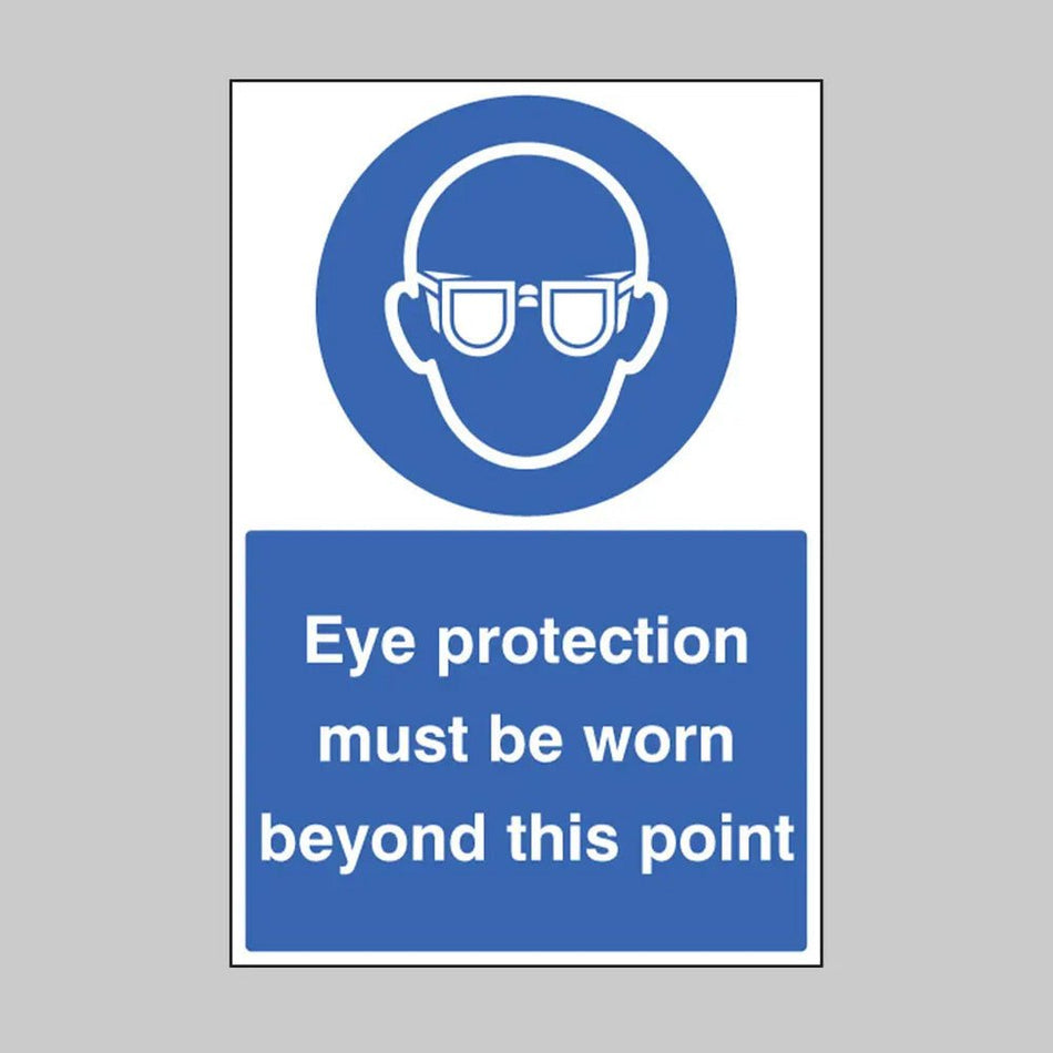 Eye Protection Must Be Worn Beyond This Point Floor Graphic 400 x 600mm (External Grade) - Ready Set SuppliedEye Protection Must Be Worn Beyond This Point Floor Graphic 400 x 600mm (External Grade)53566