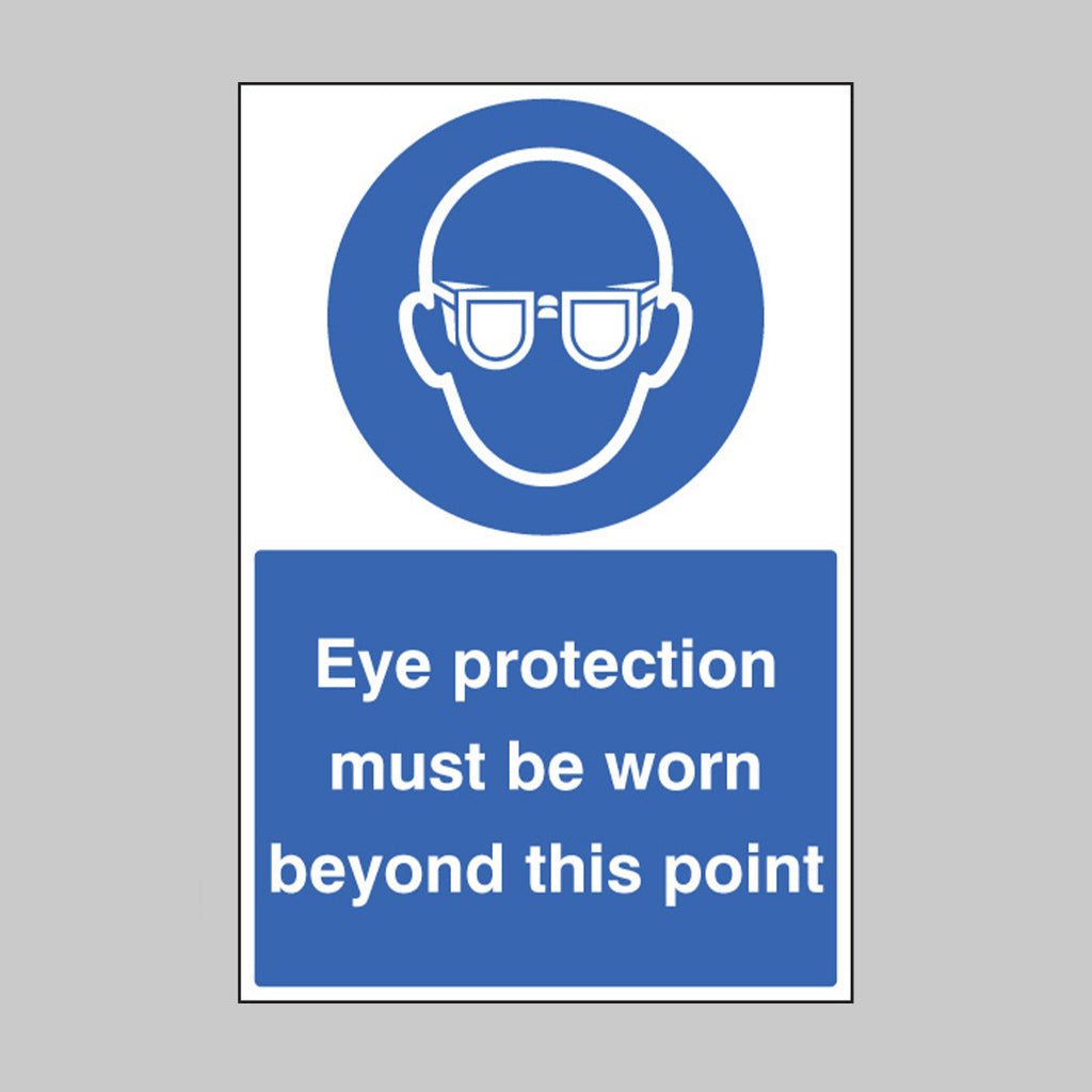 Eye Protection Must Be Worn Beyond This Point Floor Graphic 400 x 600mm - Ready Set SuppliedEye Protection Must Be Worn Beyond This Point Floor Graphic 400 x 600mm58732