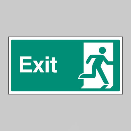 Final Exit Right Symbol Sign - Ready Set SuppliedFinal Exit Right Symbol SignRigid Plastic12036J