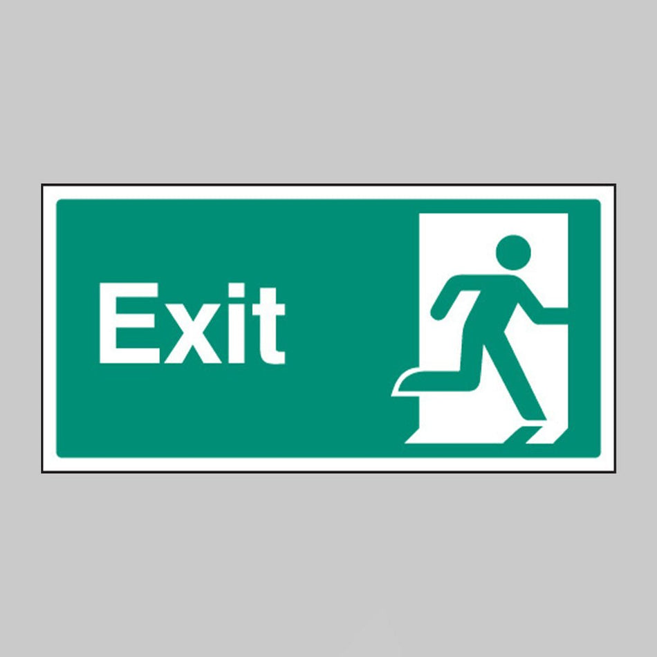 Final Exit Right Symbol Sign - Ready Set SuppliedFinal Exit Right Symbol SignRigid Plastic12036J