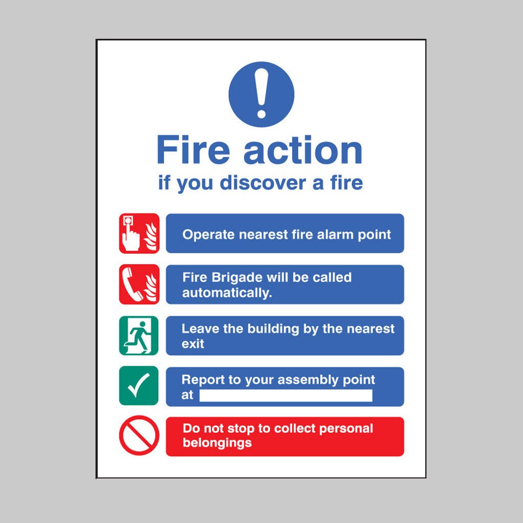 Fire Action Brigade Dialled Automatically Without Lift Sign - Ready Set SuppliedFire Action Brigade Dialled Automatically Without Lift SignRigid Plastic11429E