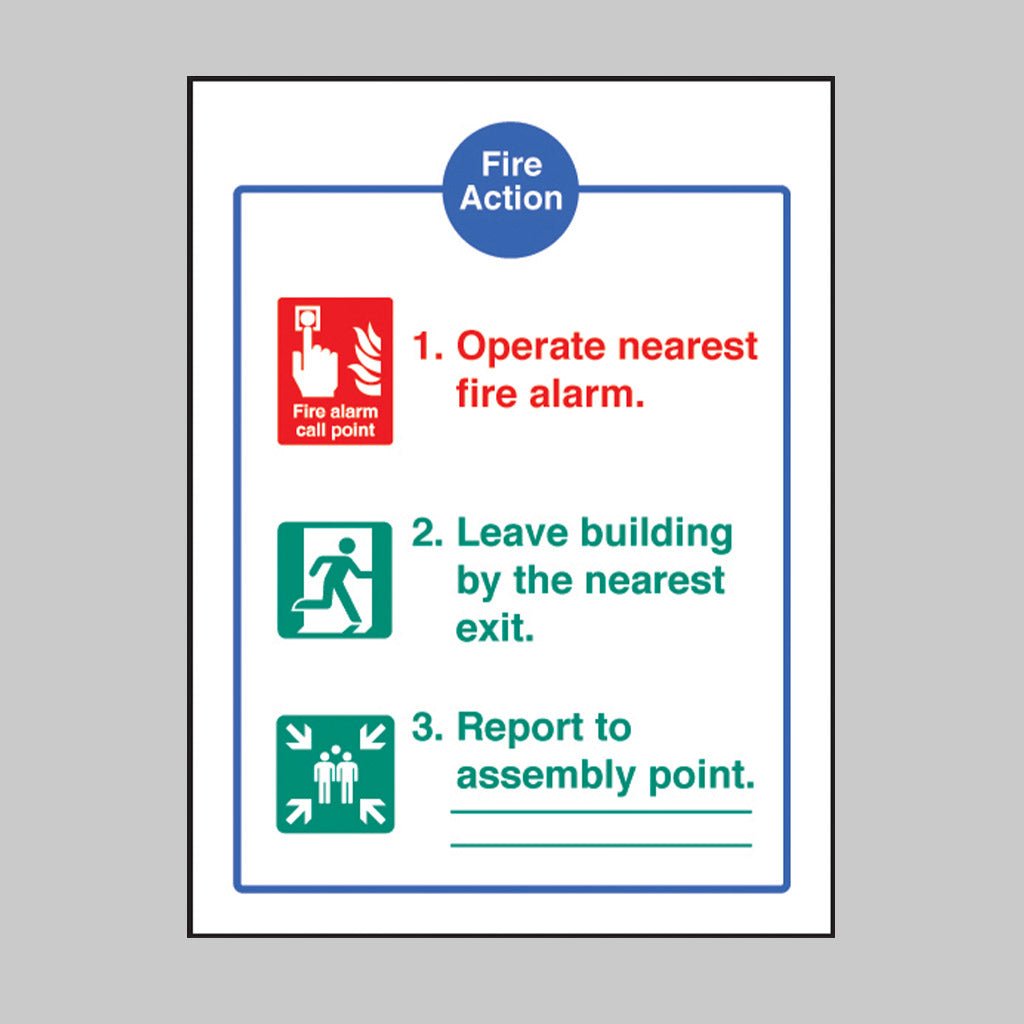 Fire Action Brigade Dialled Manually Sign - Ready Set SuppliedFire Action Brigade Dialled Manually SignRigid Plastic11405E