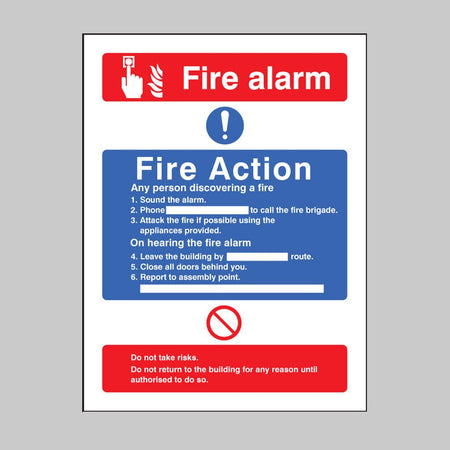Fire Action/Call Point Without Lift Sign - Ready Set SuppliedFire Action/Call Point Without Lift SignRigid Plastic11427E