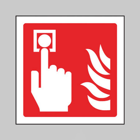 Fire Alarm Call Point Symbol Sign - Ready Set SuppliedFire Alarm Call Point Symbol SignRigid Plastic11017B