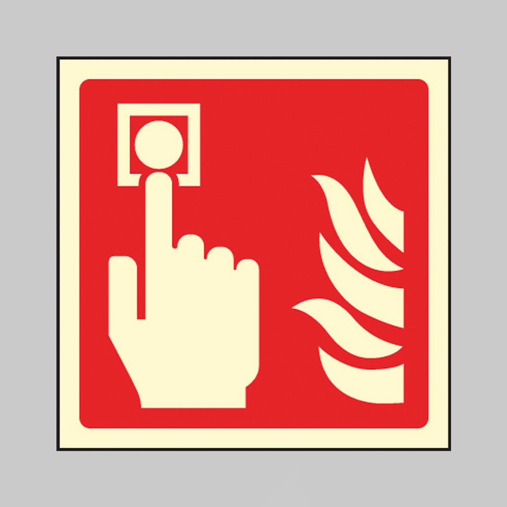 Fire Alarm Call Point Symbol Sign - Ready Set SuppliedFire Alarm Call Point Symbol SignUltra Bright (Class C) Photoluminescent Rigid31017C