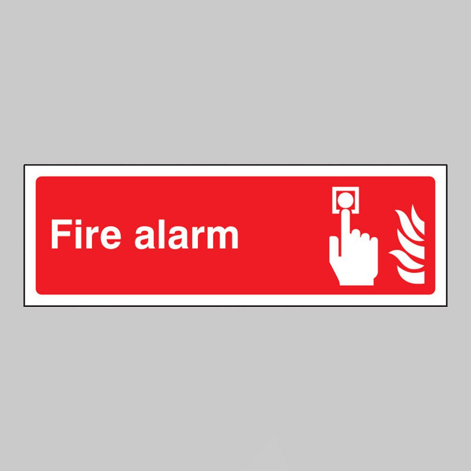 Fire Alarm Sign - Ready Set SuppliedFire Alarm SignRigid Plastic11025G