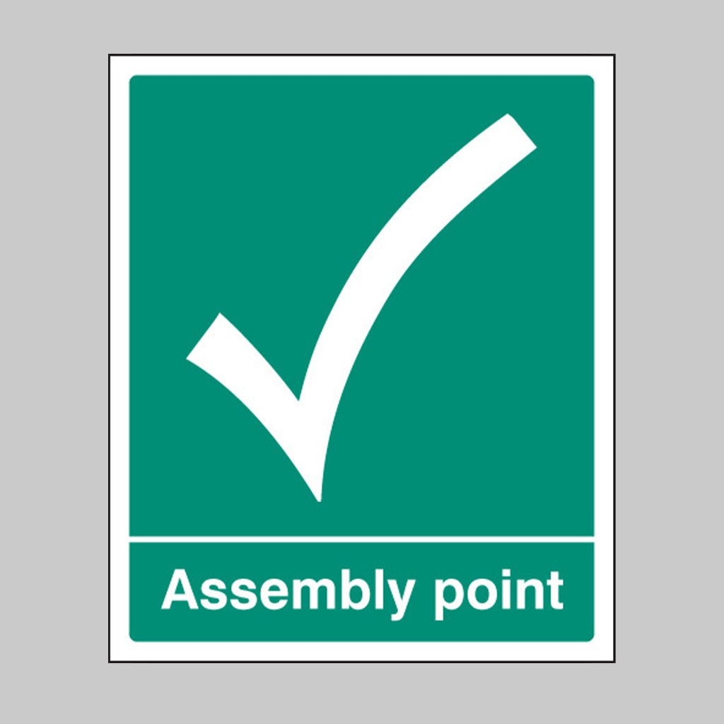 Fire Assembly Point Sign - Ready Set SuppliedFire Assembly Point SignRigid Plastic12054H