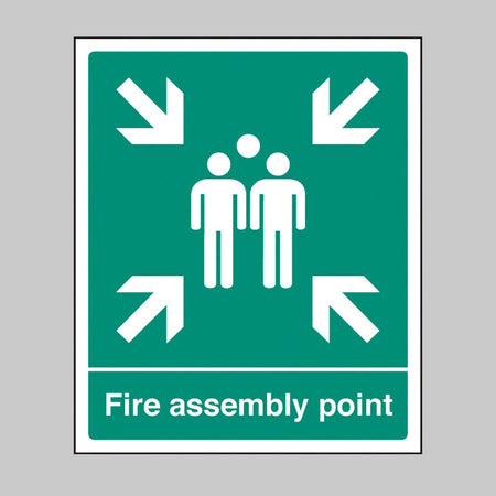 Fire Assembly Point Sign - Ready Set SuppliedFire Assembly Point SignRigid Plastic12059H